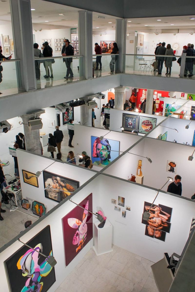 Galerías, obras y visitantes en JUSTMAD