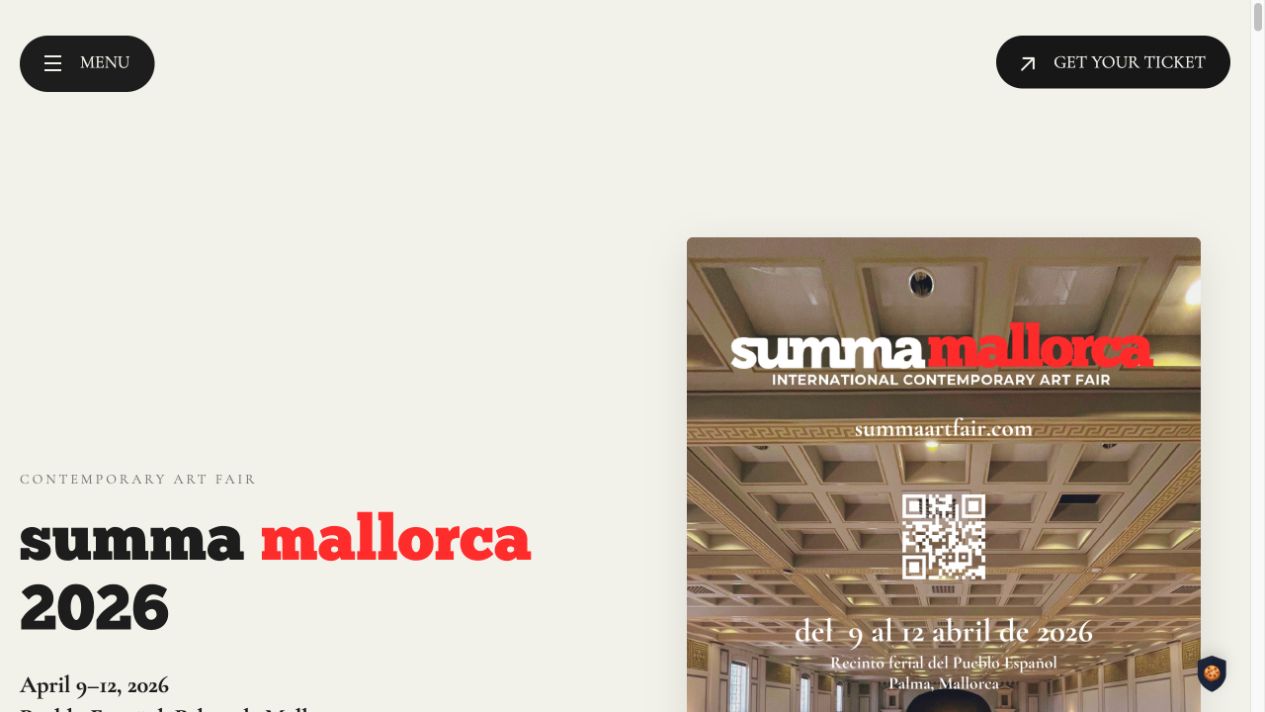 Vista de la web de SUMMA MALLORCA